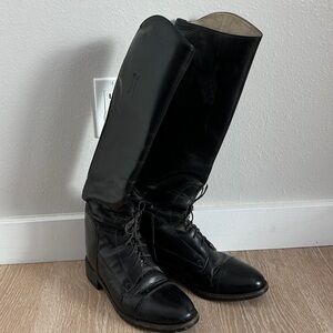 The Effingham 200L Black Leather Equestrian Riding Boots – Size 7.5 – GUC